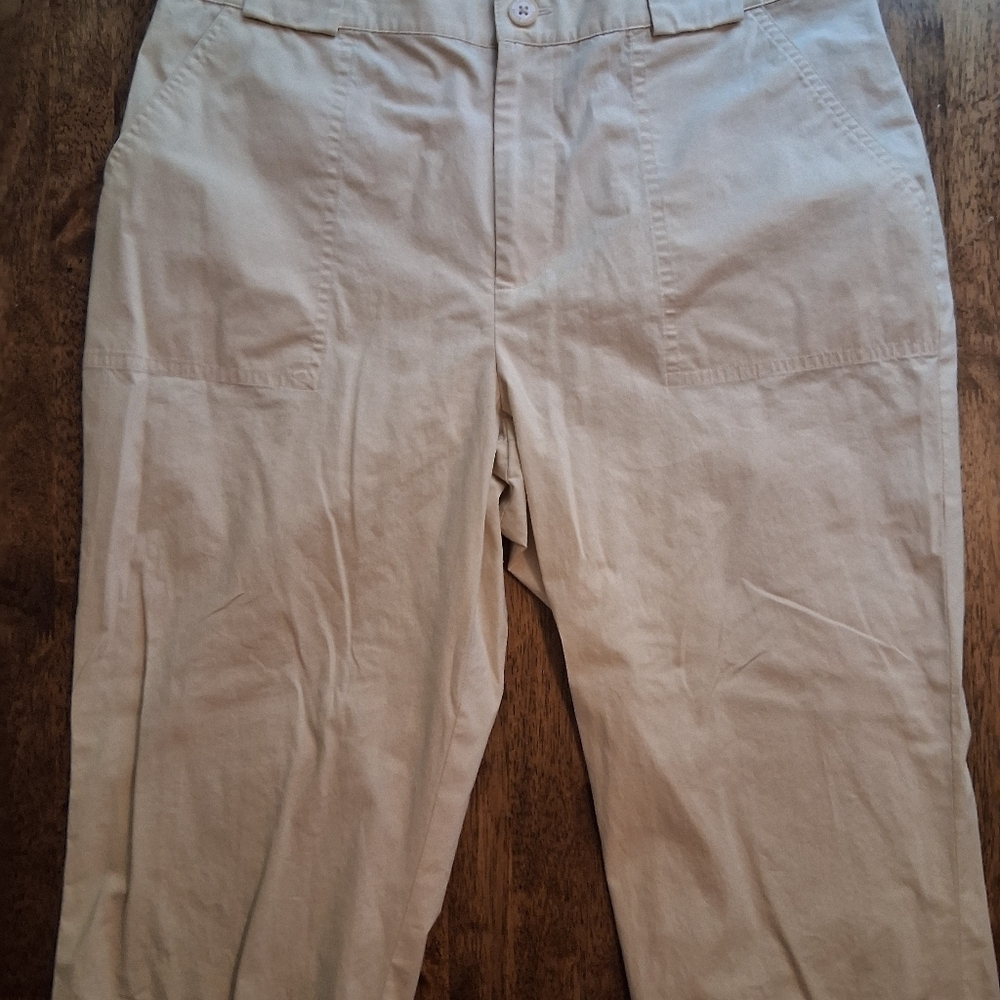 Lauren Ralph Lauren women’s Cream Athletic Ankle Hiking pants size 12 P - Picture 3 of 6